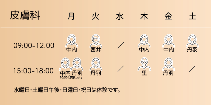 診療スケジュール