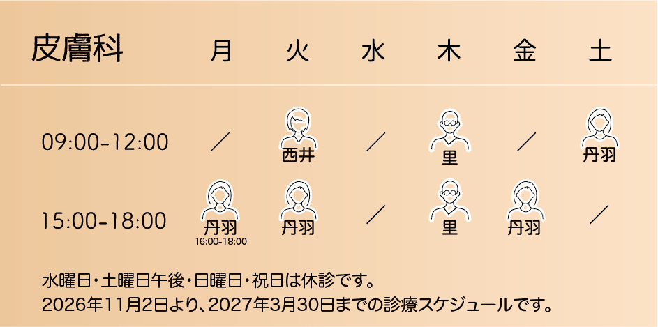 診療スケジュール